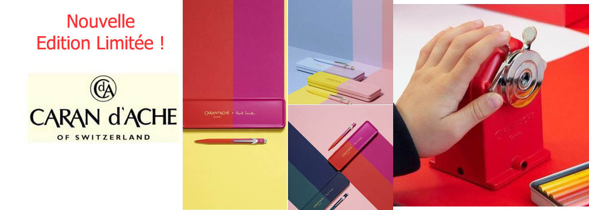 Des stylos et des machines à taillerd'une grande maison d'écriture pour vous faire plaisir !